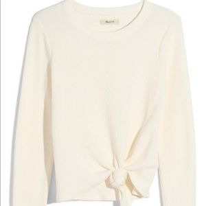 Madewell Knotted Ribbed Long Sleeve - Small
